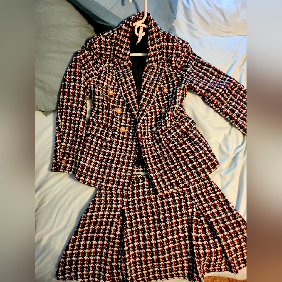 Multi Colored Tweed Jacket